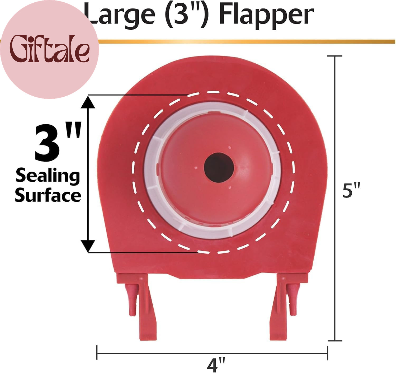 3060BP Universal Toilet Flapper Replaces Most Large 3-Inch Flappers - Long Lasti