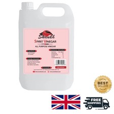 Natural 5L Distilled White Vinegar - Perfect for Cooking, Cleaning & Pickling 2.40 per litre