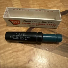 Vintage PS OLT T-20 Fox Coyote Call Green and Black