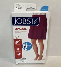 Jobst 115214 Opaque 15-20mmhg Large Closed Toe Knee Medical Stockings Natural