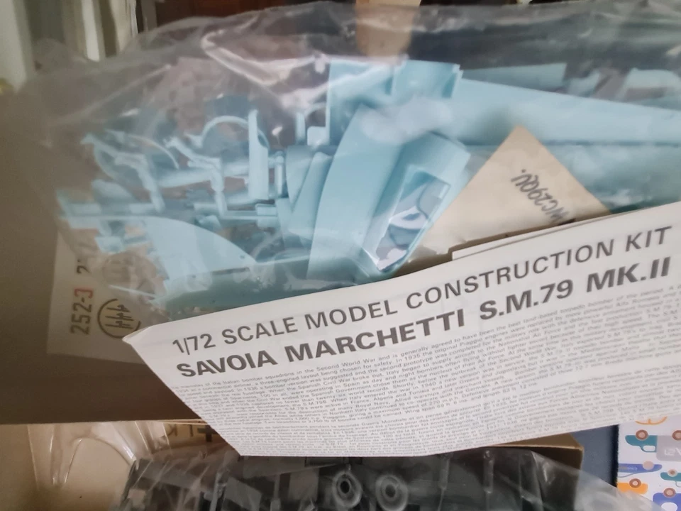 AIRFIX 1/72 SAVOIA MARCHETTI  SM 79  E JUNKERS JU 52 VINTAGE - Immagine 3 di 4