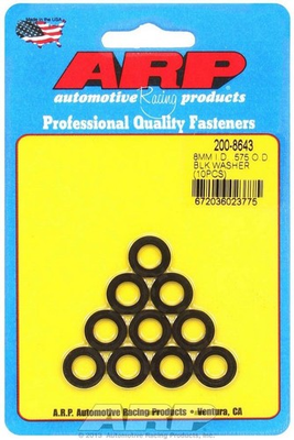 #ad #ad ARP Black Washers 8mm ID x .575 OD 10 200 8643 $21.93