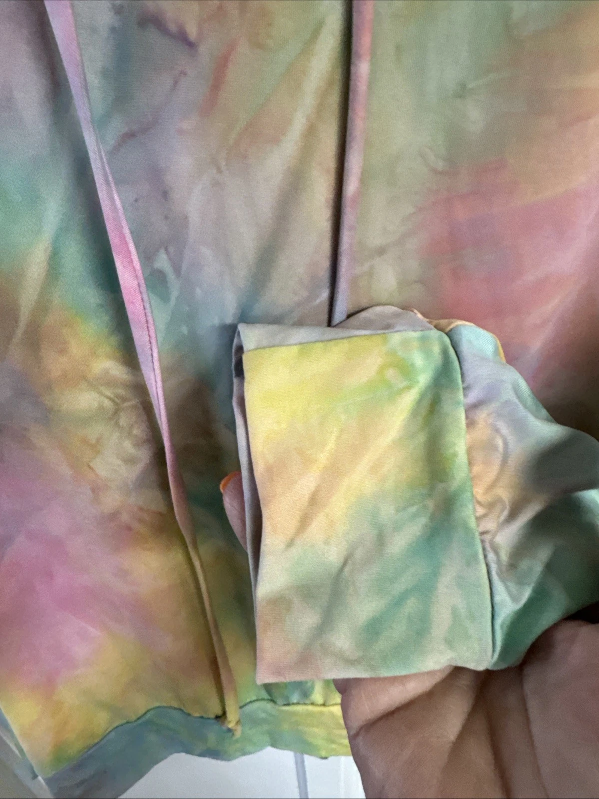 VETEMENTS Felpa con cappuccio E'gy Taffy (multicolore) tie dye taglia XL unisex arcobaleno di colori