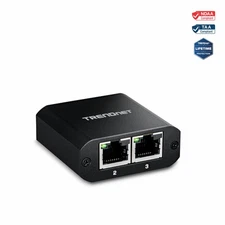 TRENDnet TEG-102S,2-Port Gigabit Splitter with USB Type C Power