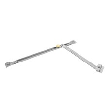 Adjustable Stainless Steel Window Stay No Drill Lock Silver Sash Bar