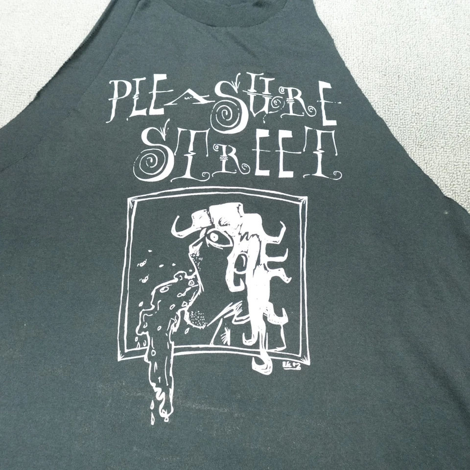 Vintage Pleasant Street I’m Piss Drunk 90s T-Shirt Mens Black Sleeveless FOTL * - image 2 of 4