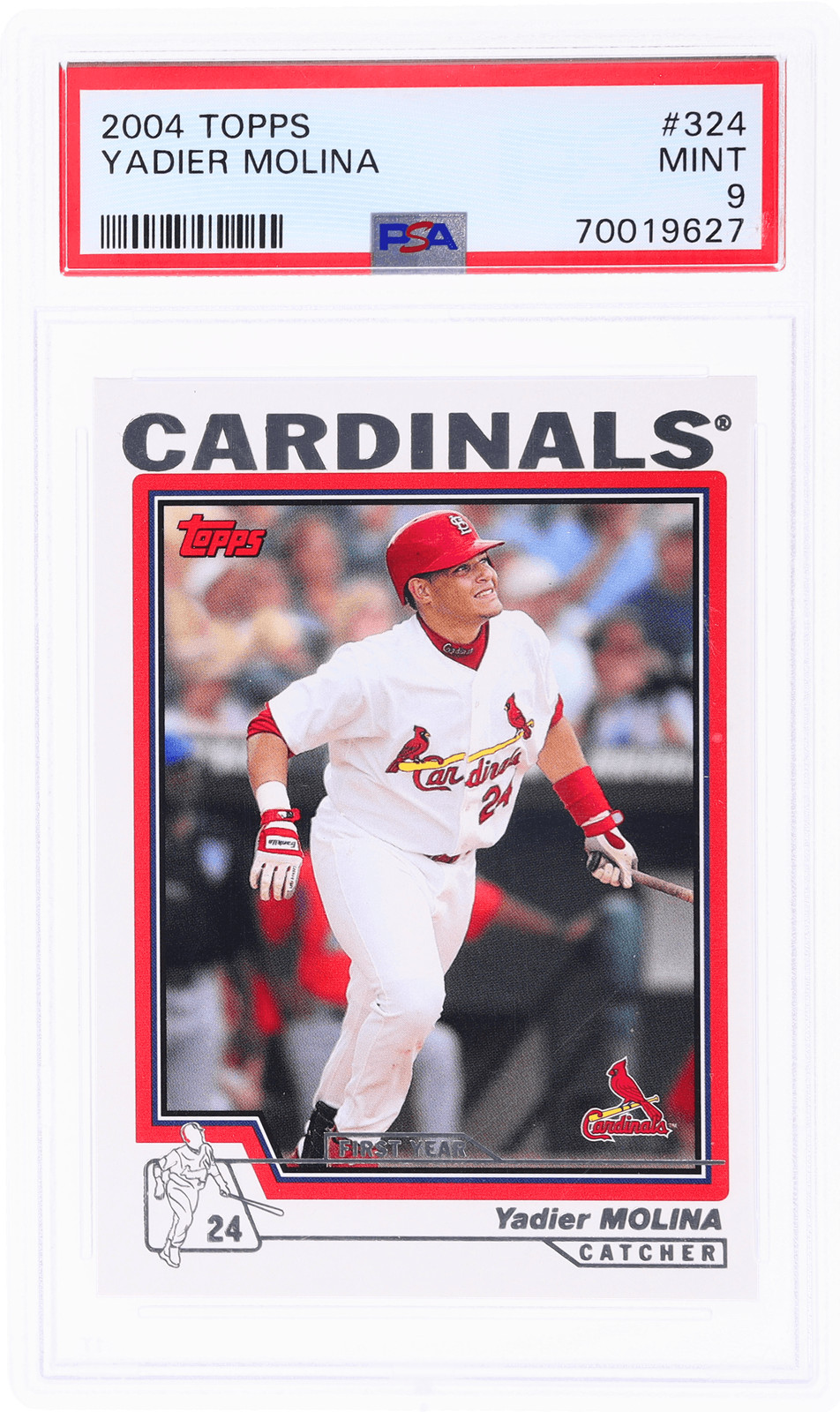 2004 Topps Yadier Molina #324 PSA 9 Rookie RC