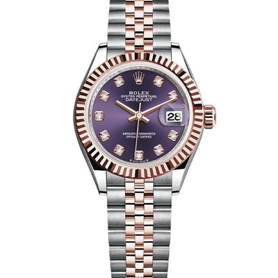 Rolex Lady-Datejust 279171 Aubergine Diamond, Jubilee