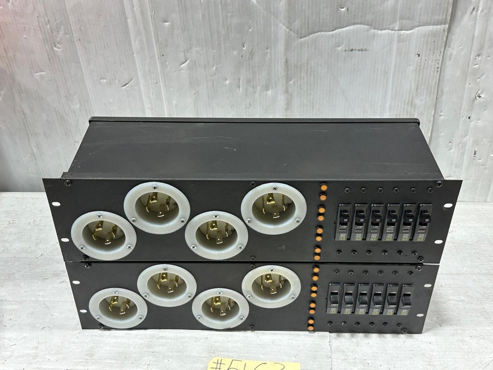 Distro Amp Rack L14-30 30-amp, 125/250 POWER DISTRO RACK PACK PANEL #5163 (One) THS | eBay