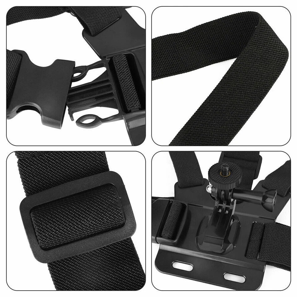 Chest Harness Strap Mount Accessories Adjustable For iPhone Android GoPro Hero - Image 3 of 4