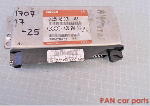 Audi A4 B5 ABS Steuergerät Bosch 4D0907379D, 0265108005, ´95