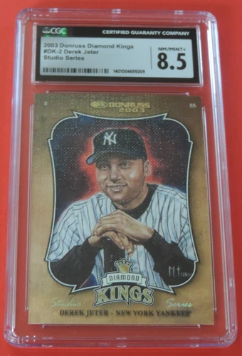 2003 DONRUSS DEREK JETER CANVAS STUDIO #ED 24/250 DIAMOND KINGS RARE CGC 8.5