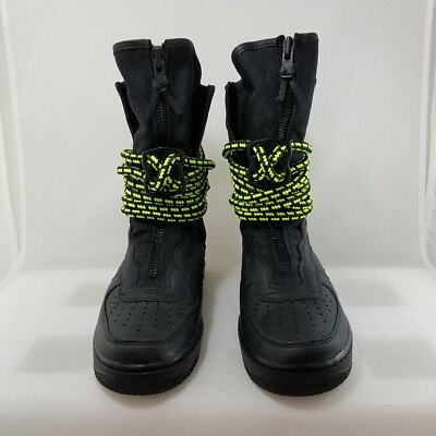 Size 10 - Nike SF Air Force 1 High Black Volt for sale online | eBay