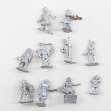 D D Dungeons Dragons Metal Miniatures RPG Grenadier 70's 80's Lot of 10 A42