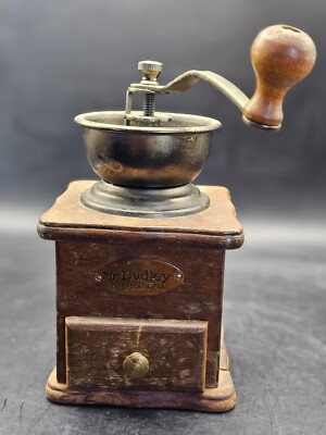 Mr Dudley International Vintage Coffee Grinder Hand Crank Antique Reproduction 