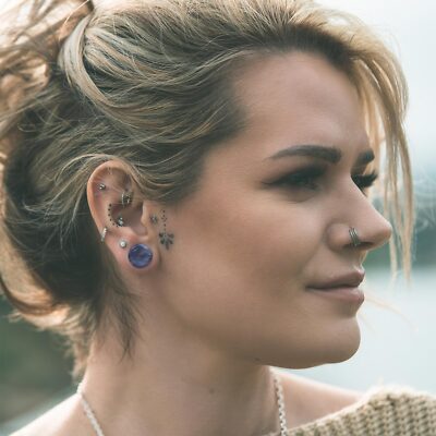 Set Dei Piercing Neri All'orecchio, Tunnel Plug O Tunnel E Taper, Cono | Gioielli Eshop IT - Foto 6