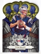 TOM BRADY 2010 PANINI CROWN ROYALE GOLD FOIL DIE-CUT #13/25