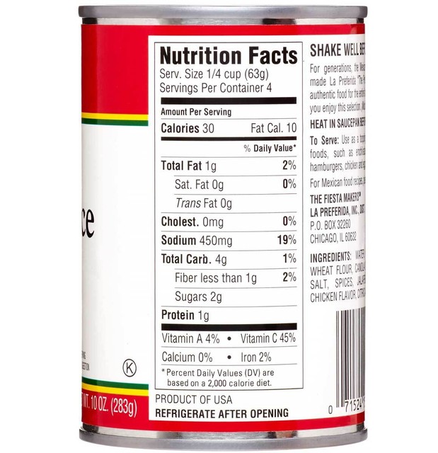 KEHE71524154753La Preferida Green Chile Enchilada Sauce 10Ounce Cans