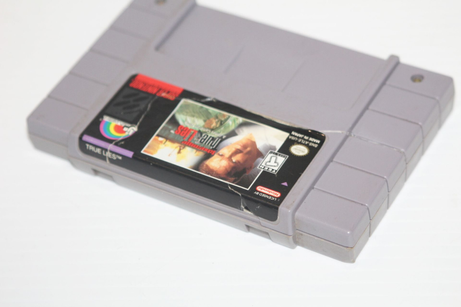 True Lies Vintage Authentic Super Nintendo Game 1995 NES Arnold