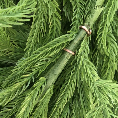 Pottery Barn Faux Cedar Mantel Swag Green Soft Plastic 2 Garlands 8 Ft Each