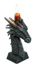 Drachen Kerzenhalter Kerzenständer Dragon Figur Gothic Drache WGT 766-7031