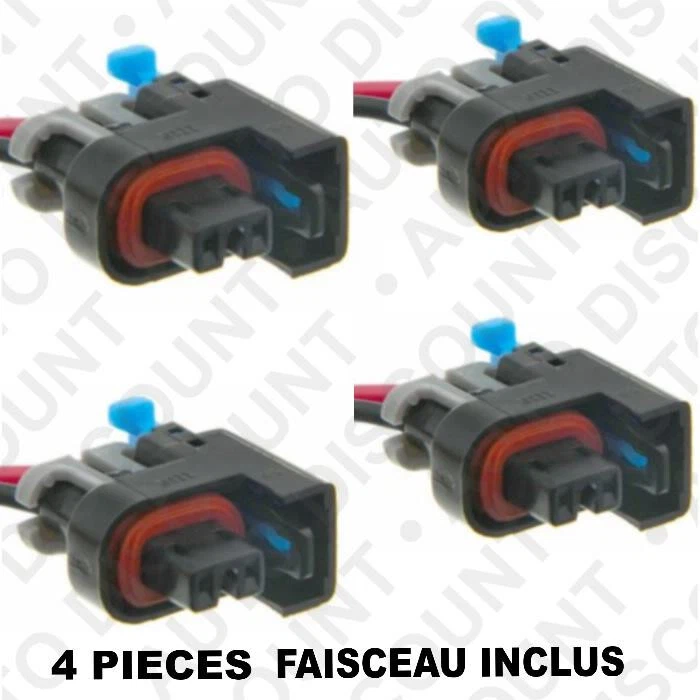 4x connecteurs fiche prise pour injecteur POUR SUZUKI SWIFT RENO CHEVROLET AVEO Foto 3 de 4