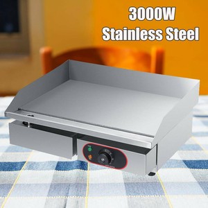 Electric Griddle 3000w Stainless Steel Commercial Countertop Grill