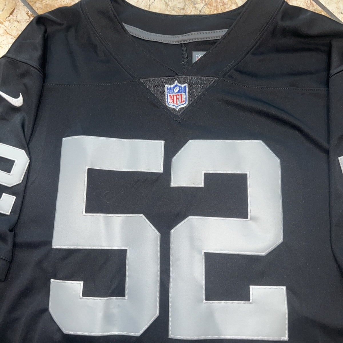 NFL レイダース カリル・マック NIKE リミテッドジャージ【60/4XL】 New Khalil Mack Mens 2XL Nike Tags Raiders Black Limited Stitched