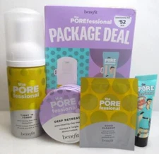 BENEFIT THE POREFESSIONAL PACKAGE DEAL PORE PRIMER, MASK, TONE FOAM & SAMPLE
