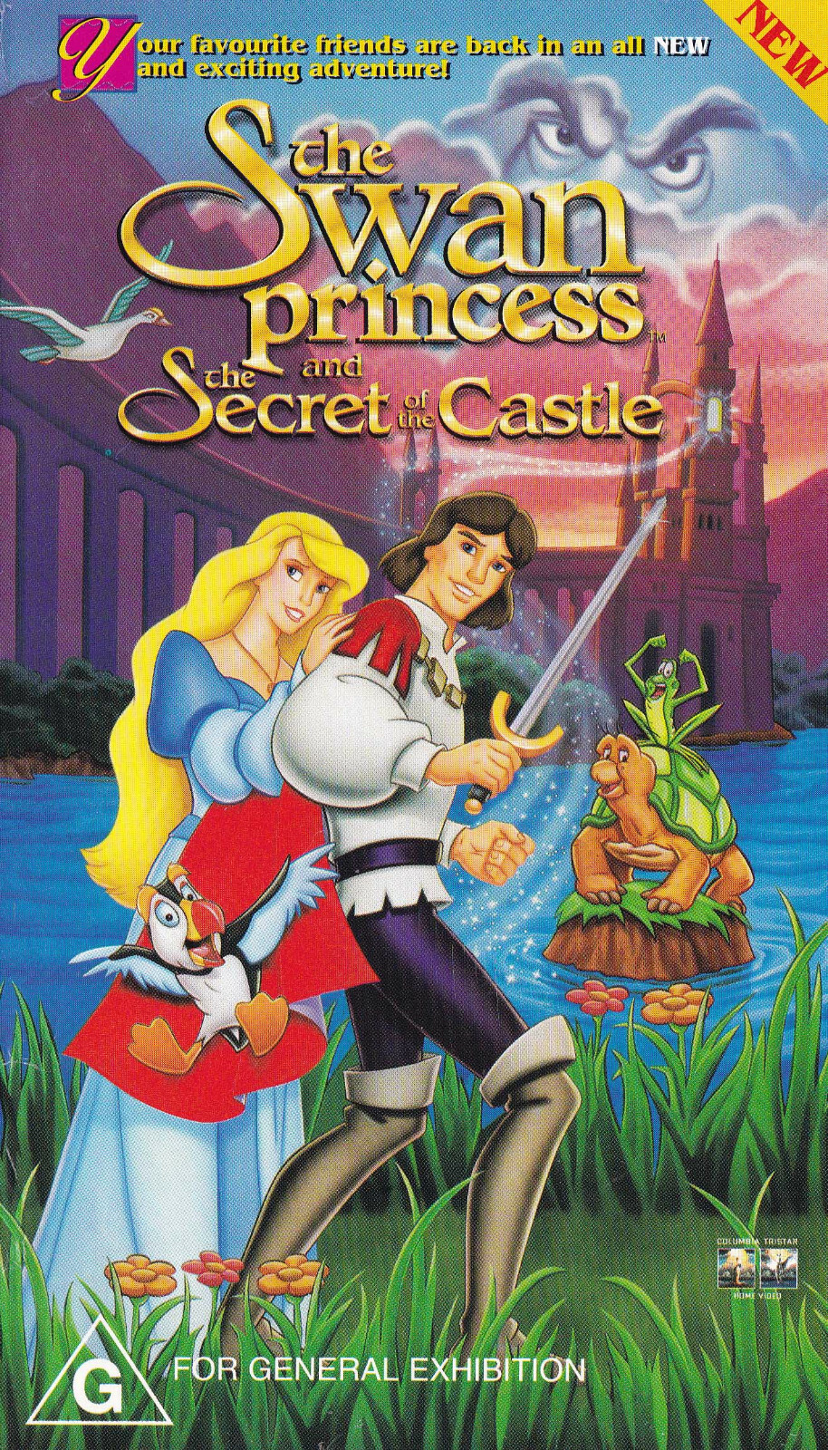 THE SWAN PRINCESS and THE SECRET OF THE CASTLE .. VIDEO VHS Pal SirH70
