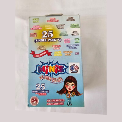 La Chica Fresita Car Air Freshener MINIS Strawberry Fresa (25 Single Pack )