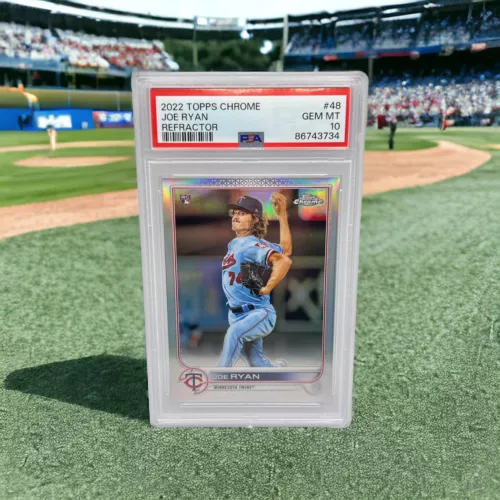 2022 Topps Chrome Joe Ryan RC Rookie Refractor PSA 10 Minnesota Twins Graded RC