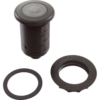 Air Button, TDI 3428, Low Prof, 1-1/4''hs, 1-5/8''fd, Black