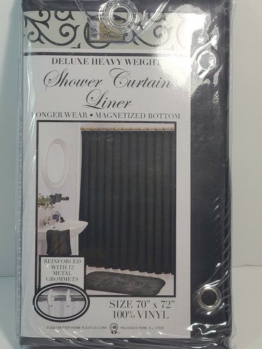 100%Vinyl Deluxe Shower Curtain Liner "Mildew Resistant, Reinforced, Magnetized" - 第 6/17 張圖片