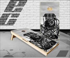 Car Motor Cornhole Boards Bean Bag Toss Game