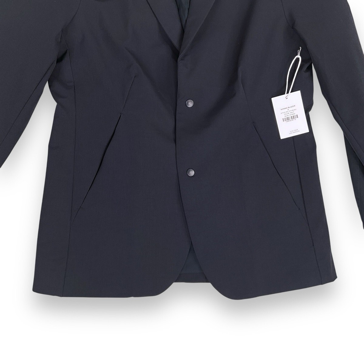Five Four FF.LA Jacket Men Medium Blue Stretch Nylon Minimal Five Four FF.LA Jacket Men Medium Blue Stretch Nylon Minimal