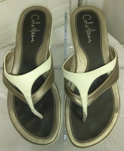 white wedge mule sandals