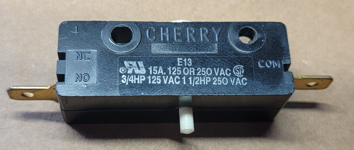 Scotsman 12-1664-00 Push Button Limit Switch Cherry E13 15A 125