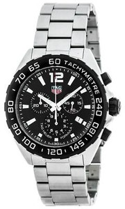 tag heuer formula 1 chronograph black dial