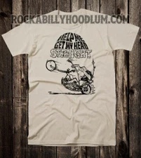 Retro Motorcycle Tee T Shirt Vtg Ed Big Daddy Roth Get My Head Straight Chopper