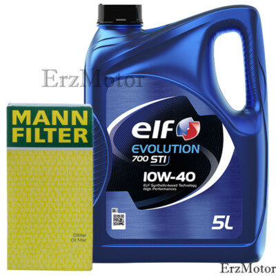 5L Elf EVOLUTION 700 STI 10W40 MOTOROEL + MANN OELFILTER W 8013
