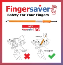 Fingersaver 3G Tool - Long Orange 680mm Safety Tool to Protect Your Fingers