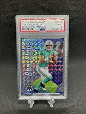 2020 Tua Tagovailoa Mosaic Blue Chips - Mosaic Prizm PSA 9