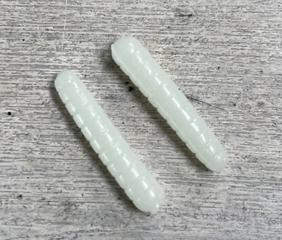 crappie lure .75  Panfish Maggot Bodies Glow Lot Of 60 Crappie Ice Fishing
