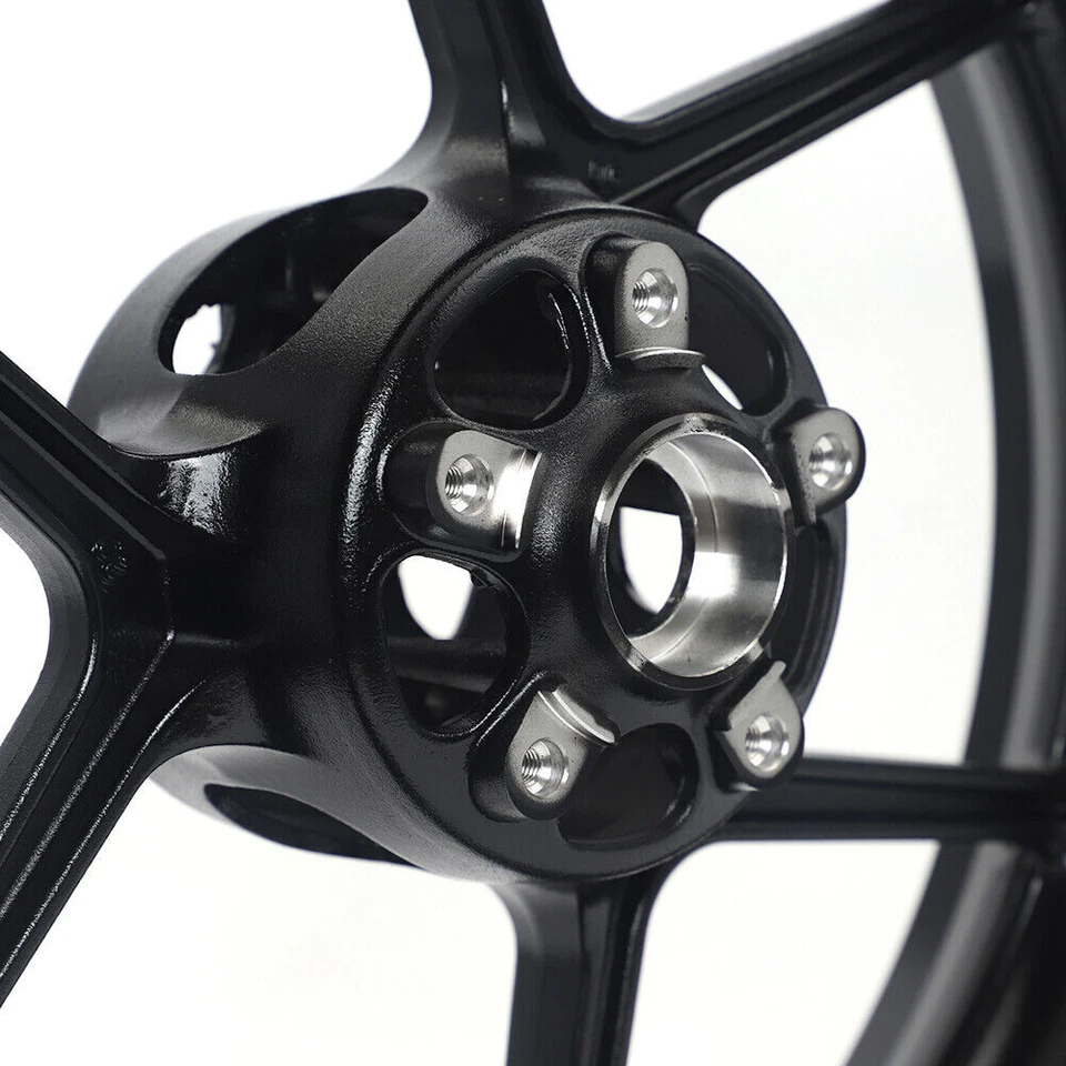 17"x3.5" Front Wheel Gloss Black For Kawasaki Ninja ZX6RR ZX6R 2005-2024 636 Rim Foto 4 de 4