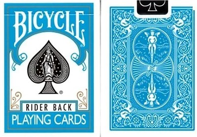 Turquoise Rider Back Bicycle Playing Cards Poker Size Deck USPCC Limited New