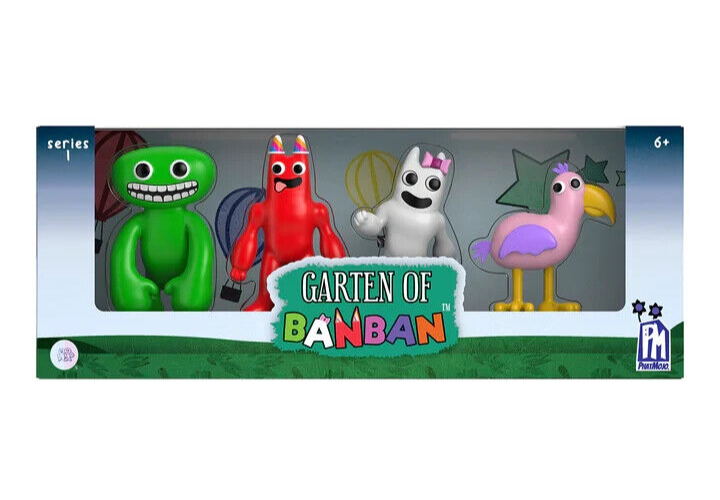 baccan ORBY Green Red バッカン ソフビ OFFICIAL GARTEN OF BANBAN COLLECTOR FIGURE 4-PACK ROBLOX TOY BRAND