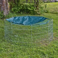 Freilaufgehege Hasen Kaninchen Freilauf Gehege Stall Hasenstall 137X137X57 Cm