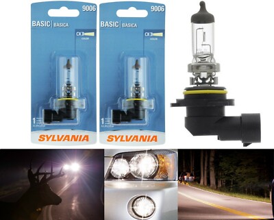Sylvania Basic 9006 HB4 55W Zwei Glühbirnen Kopf Licht Lampe Ersatz Low Beam Fit