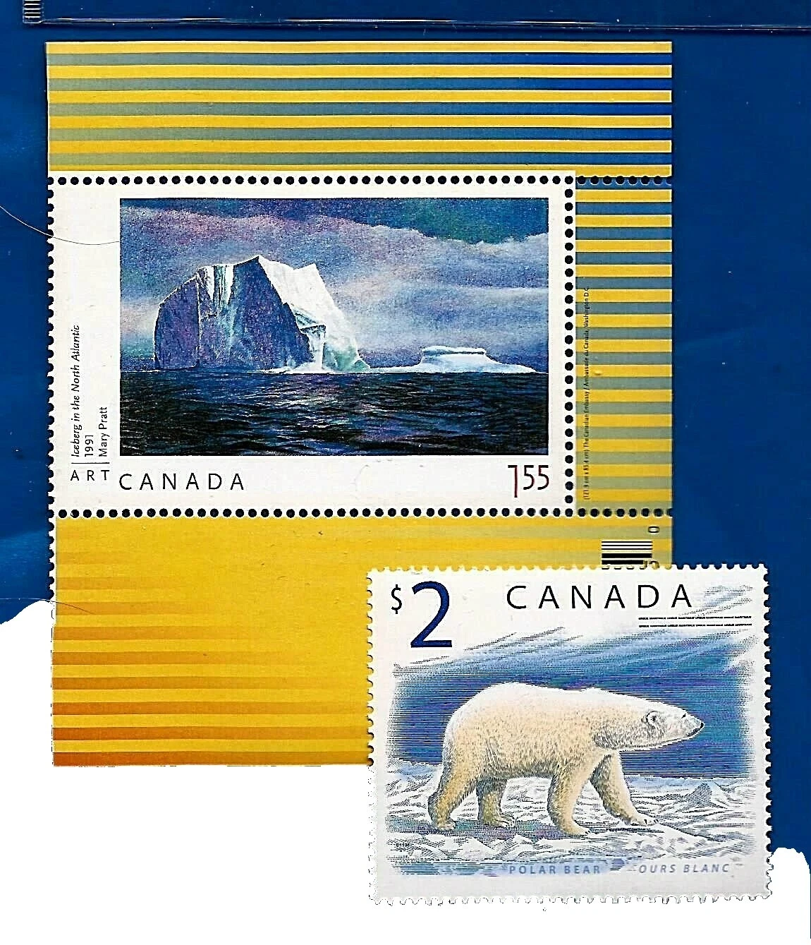 Bears Mint Never Hinged/MNH Canadian Stamps